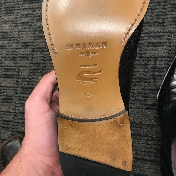 mezlan genuine croc size 13M dress shoe main image 5